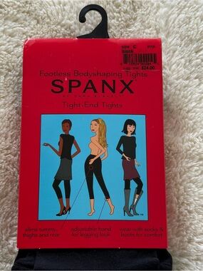 NIP SPANX Tight End Footless Bodyshaping Tights Black Size C